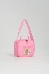 Roxbros Kawaii Kore Tarzı Aksesuarlı Ilkokul Sırt Çantası Kız Ve Isı Yalıtımlı Termoslu Beslenme Çantası Set PEMBE