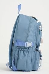 Roxbros Kawaii Kore Tarzı Aksesuarlı Ilkokul Sırt Çantası Kız Ve Isı Yalıtımlı Termoslu Beslenme Çantası Set INDIGO