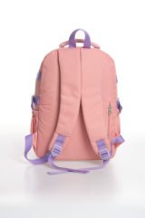 Roxbros Kore Kawaii Tarzı Dondurma Desenli Çok Bölmeli Ilkokul Sırt Çantası, Kız Çocuk Okul Çantası (PUDRA - LILA)