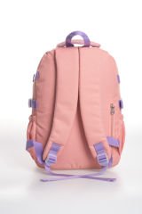 Roxbros Sevimli Kaplumbağa Desenli Çok Bölmeli Kız Çocuk Okul Çantası - Ergonomik Ilkokul Sırt Çantası (PUDRA - LILA)