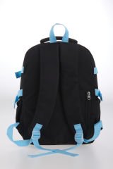 Roxbros Kore Tarzı Tavşan Çocuk Figürlü 180° Tam Açılır Ilkokul Sırt Çantası Kız Çocuk Okul Çantası (SIYAH - TURKUAZ)