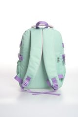 Roxbros Kore Tarzı Unicorn Figürlü Çok Bölmeli Ilkokul Sırt Çantası, Kız Çocuk Okul Çantası (SU YESILI - LILA)