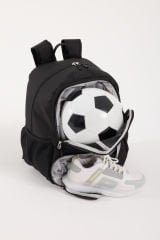 Spor Sırt Çantası - Futbol, Basketbol, Voleybol Topu ve Ayakkabı Bölmeli Antrenman Çantası - SIYAH