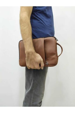 Taba Suni Deri Tablet Çantası