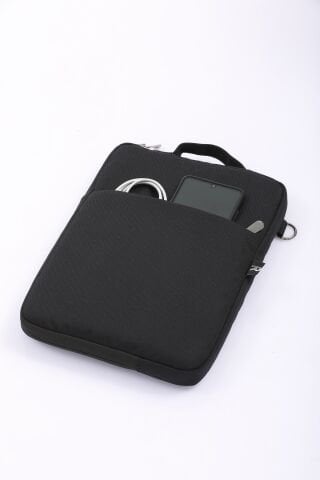 Omuz Askılı Kitap - Evrak Çantası Tablet Kılıf Siyah