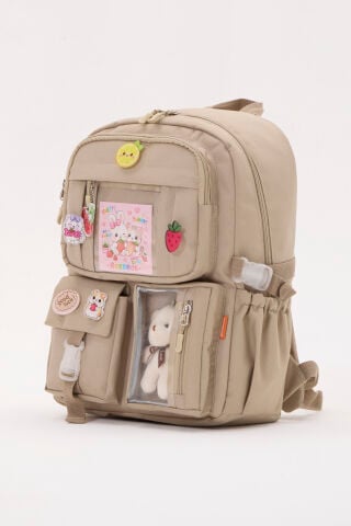 Roxbros Kawaii Bej İlkokul Çantası - Aksesuar Detayı
