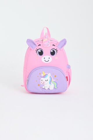 Roxbros Lisanslı Unicorn Figürlü Pembe Kız Çocuk Kreş ve Anaokulu Sırt Çantası