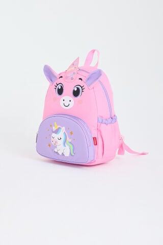 Roxbros Lisanslı Unicorn Figürlü Pembe Kız Çocuk Kreş ve Anaokulu Sırt Çantası