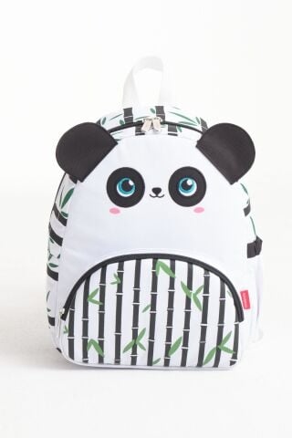 Roxbros Lisanslı Panda Figürlü Kız/Erkek Çocuk Kreş Sırt Çantası ve Isı Yalıtımlı Beslenme Çantası Seti