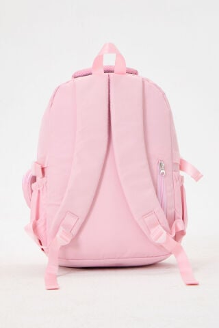 Roxbros Kawaii Kore Tarzı Aksesuarlı 3'lü Set Pembe Kız Çocuk İlkokul Sırt Çantası Beslenme Çantası Kalemlik