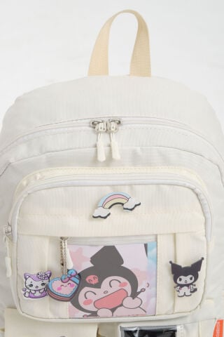 Kawaii Kore Tarzı Kuromi Okul Çantası, Termal Beslenme ve Kalemlikli Sırt Çantası Set (PEMBE)