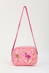 Roxbros Pembe Flamingo Ilkokul Çantası + Beslenme Çantası Kız Çocuk
