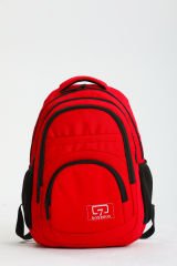 Roxbros Multi Okul Sırt Çantası 15' Laptop Bölmeli Çanta Kız-Erkek Kırmızı