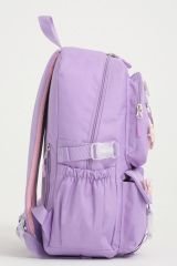 Roxbros Kawaii Kore Tarzı Aksesuarlı Ilkokul Sırt Çantası Kız Ve Isı Yalıtımlı Termoslu Beslenme Çantası Set LİLA