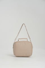 Roxbros Kawaii Kore Tarzı Aksesuarlı Ilkokul Sırt Çantası Kız Ve Isı Yalıtımlı Termoslu Beslenme Çantası Set BEJ