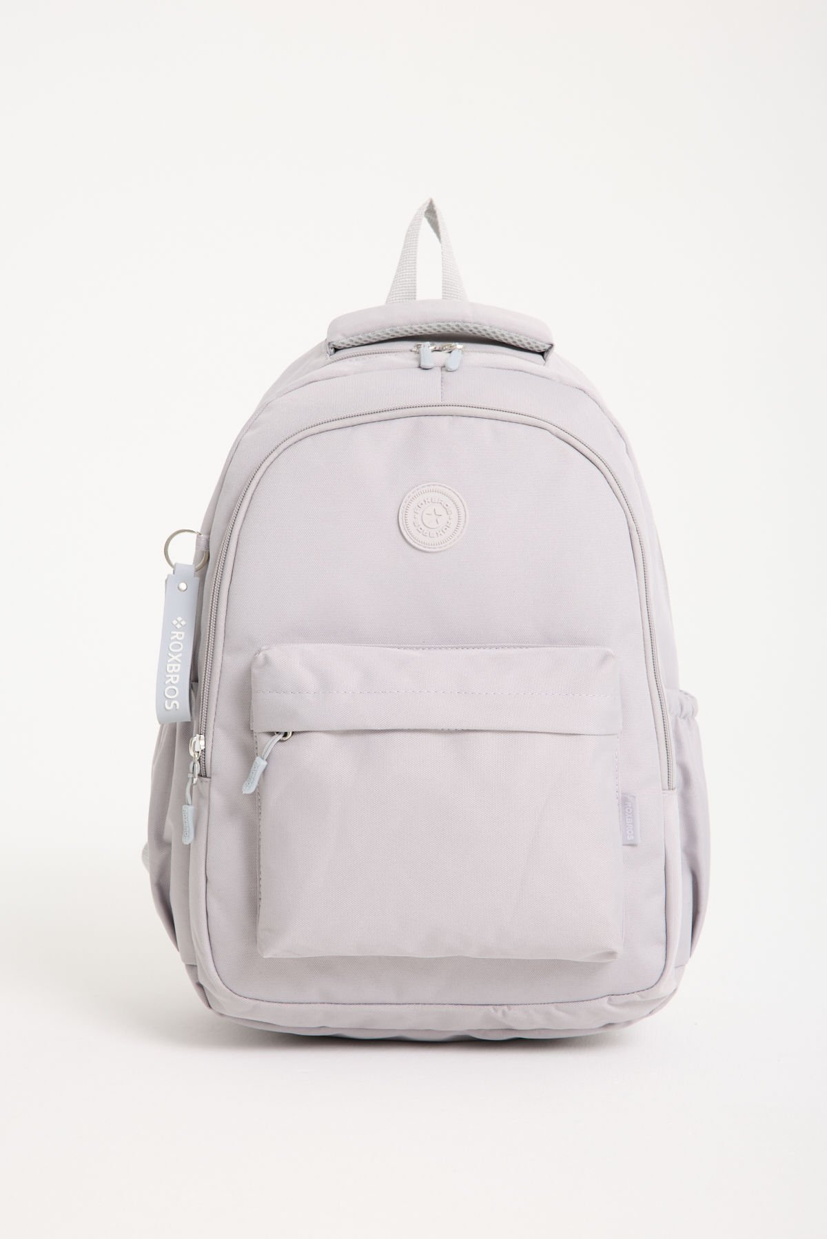 Roxbros Gri Dört Bölmeli Okul Sırt Çantası – Laptop Bölmeli, Su Geçirmez ve Dayanıklı Tasarım