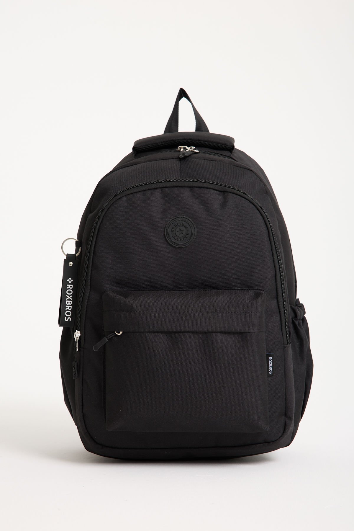 Roxbros Siyah Dört Bölmeli Okul Sırt Çantası – Laptop Bölmeli, Su Geçirmez ve Dayanıklı Tasarım