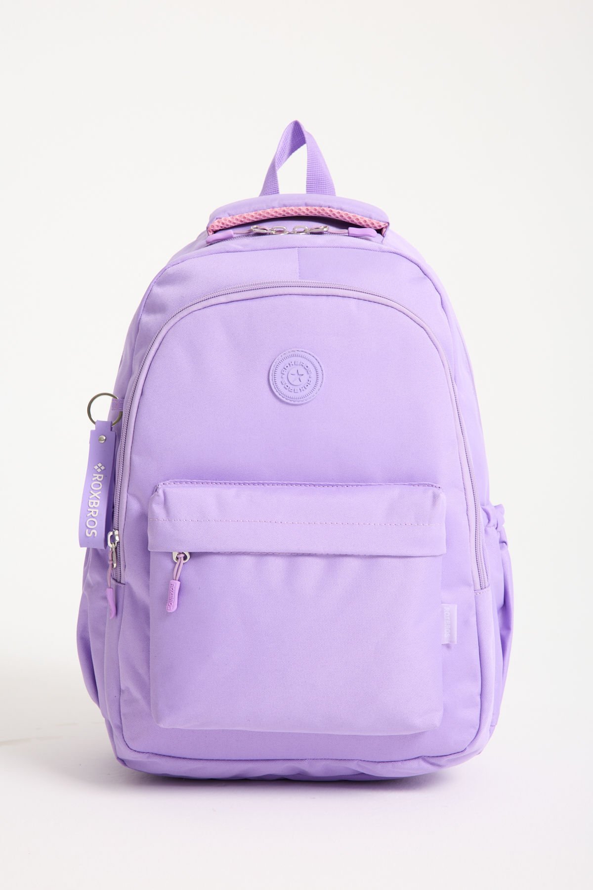 Roxbros Lila Dört Bölmeli Okul Sırt Çantası – Laptop Bölmeli, Su Geçirmez ve Dayanıklı Tasarım