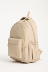 Roxbros Krem Dört Bölmeli Okul Sırt Çantası – Laptop Bölmeli, Su Geçirmez ve Dayanıklı Tasarım