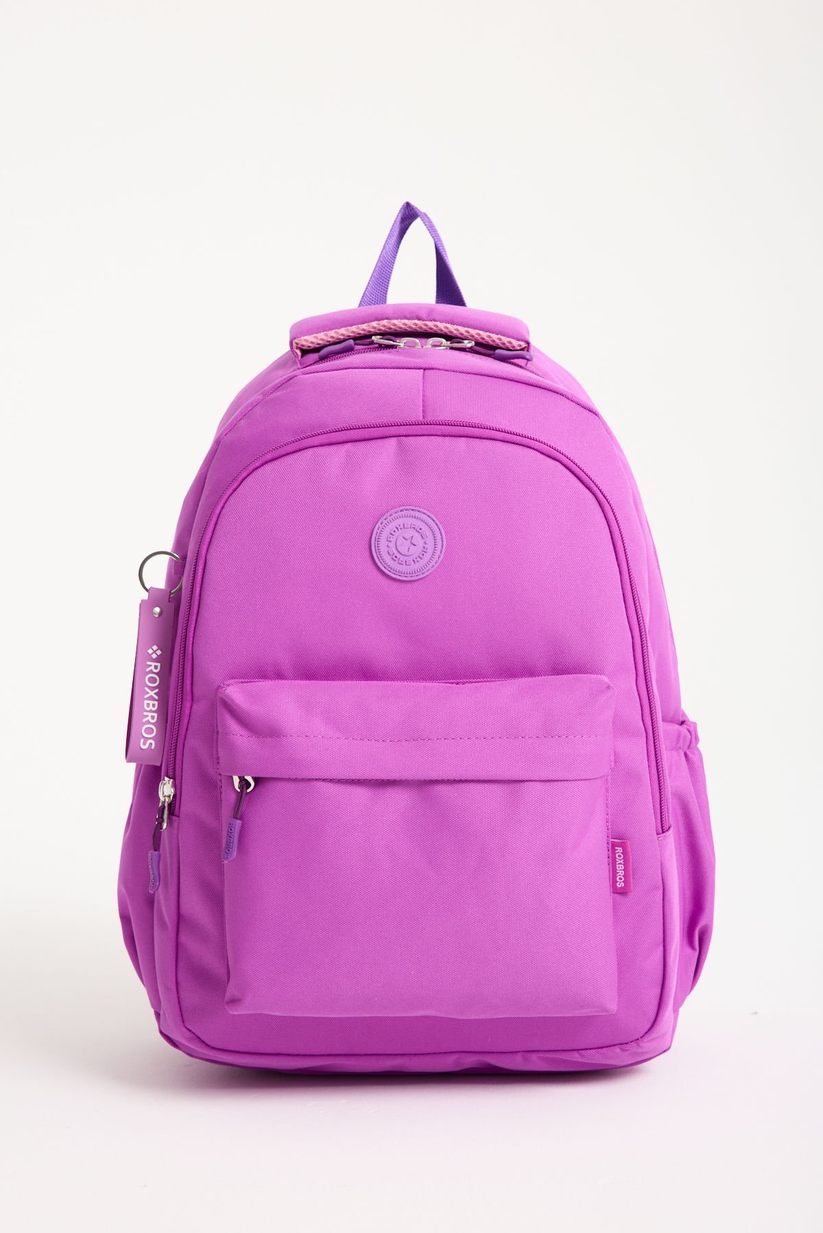 Roxbros Mor Dört Bölmeli Okul Sırt Çantası – Laptop Bölmeli, Su Geçirmez ve Dayanıklı Tasarım