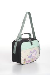 Roxbros Unicorn Figürlü 3'lü Kız Çocuk Okul Çantası Seti - Kalemlik ve Termal Beslenmeli İlkokul Çantası (Su Yeşili - Lila)