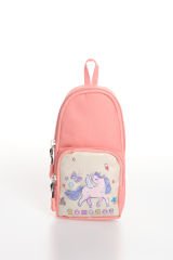 Roxbros Unicorn Figürlü 3'lü Kız Çocuk Okul Çantası Seti - Kalemlik ve Termal Beslenmeli İlkokul Çantası (Pudra - Lila)