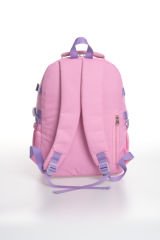 Roxbros Dondurma Figürlü 3'lü Kız Çocuk Okul Çantası Seti - Kalemlik ve Termal Beslenmeli İlkokul Çantası (Pembe - Lila)