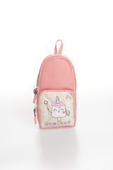 Roxbros Dondurma Figürlü 3'lü Kız Çocuk Okul Çantası Seti - Kalemlik ve Termal Beslenmeli İlkokul Çantası (Pudra - Lila)