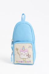 Roxbros Dondurma Figürlü 3'lü Kız Çocuk Okul Çantası Seti - Kalemlik ve Termal Beslenmeli İlkokul Çantası (Siyah - Turkuaz)