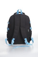 Roxbros Dondurma Figürlü 3'lü Kız Çocuk Okul Çantası Seti - Kalemlik ve Termal Beslenmeli İlkokul Çantası (Siyah - Turkuaz)