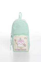 Roxbros Dondurma Figürlü 3'lü Kız Çocuk Okul Çantası Seti - Kalemlik ve Termal Beslenmeli İlkokul Çantası (Su Yeşili - Lila)