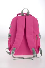 Roxbros Kaplumbağa Figürlü 3'lü Kız Çocuk Okul Çantası Seti - Kalemlik ve Beslenmeli İlkokul Sırt Çantası (Fuşya - Su Yeşili)