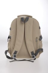 Roxbros Sevimli Kedi Desenli 3'lü Kız Çocuk Okul Çantası Seti -Kalemlik ve Termal Beslenmeli İlkokul Çantası (Bej - Kahverengi)