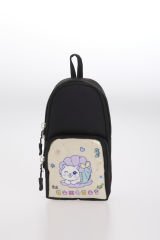 Roxbros Sevimli Kedi Desenli 3'lü Kız Çocuk Okul Çantası Seti -Kalemlik ve Termal Beslenmeli İlkokul Çantası (Siyah - Su Yeşili)