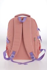 Roxbros Tavşan Figürlü 3'lü Kız Çocuk Okul Çantası Seti - Kalemlik ve Termal Beslenmeli İlkokul Çantası (Pudra - Lila)