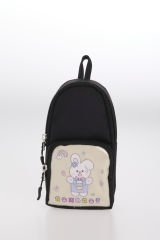 Roxbros Tavşan Figürlü 3'lü Kız Çocuk Okul Çantası Seti - Kalemlik ve Termal Beslenmeli İlkokul Çantası (Siyah - Su Yesili)