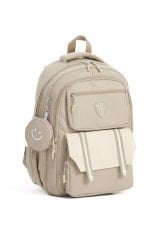 Roxbros Fonksiyonel Bej Kız Çocuk Okul Çantası & Erkek Çocuk Sırt Çantası - Ilkokul, Ortaokul, Lise Uyumlu