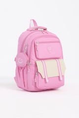 Roxbros Kız Çocuk Okul Çantası Seti & Erkek Çocuk Sırt Çantası Kalemlik ve Termal Beslenmeli İlkokul Çantası (PEMBE)