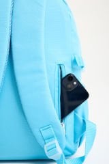 Roxbros Kawaii Kore Tarzı Okul Çantası Aksesuarlı Kız Çocuk ve Erkek Çocuk Sırt Çantası MAVİ