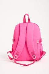 Roxbros Kawaii Kore Tarzı Okul Çantası Aksesuarlı Kız Çocuk ve Erkek Çocuk Sırt Çantası FUSYA