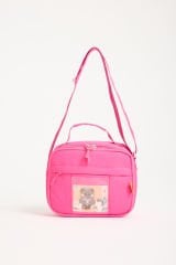 Roxbros Kawaii Kore Tarzı Aksesuarlı Ilkokul Sırt Çantası Kız Ve Isı Yalıtımlı Termoslu Beslenme Çantası Set FUSYA