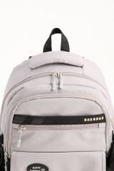 Roxbros Kore Tarzı Aksesuarlı Kız Çocuk Okul Çantası & Erkek Çocuk Sırt Çantası İlkokul, Ortaokul, Lise (LILA - KREM)