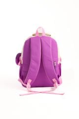 Roxbros Kore Tarzı Aksesuarlı Kız Çocuk Okul Çantası & Erkek Çocuk Sırt Çantası İlkokul, Ortaokul, Lise (MOR - KREM)