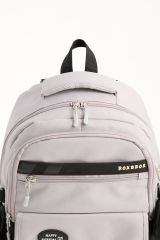 Roxbros Kore Tarzı Aksesuarlı 3'lü Kız Çocuk Okul Çantası & Beslenme ve Kalemlikli İlkokul Sırt Çantası (SIYAH - KREM)