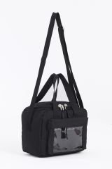 Roxbros Kore Tarzı Aksesuarlı 3'lü Erkek Çocuk Okul Çantası & Beslenme ve Kalemlikli İlkokul Sırt Çantası (SIYAH - KREM)