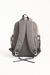 Roxbros Kore Tarzı Aksesuarlı 3'lü Erkek Çocuk Okul Çantası & Beslenme ve Kalemlikli İlkokul Sırt Çantası (KAHVERENGI - BEJ)