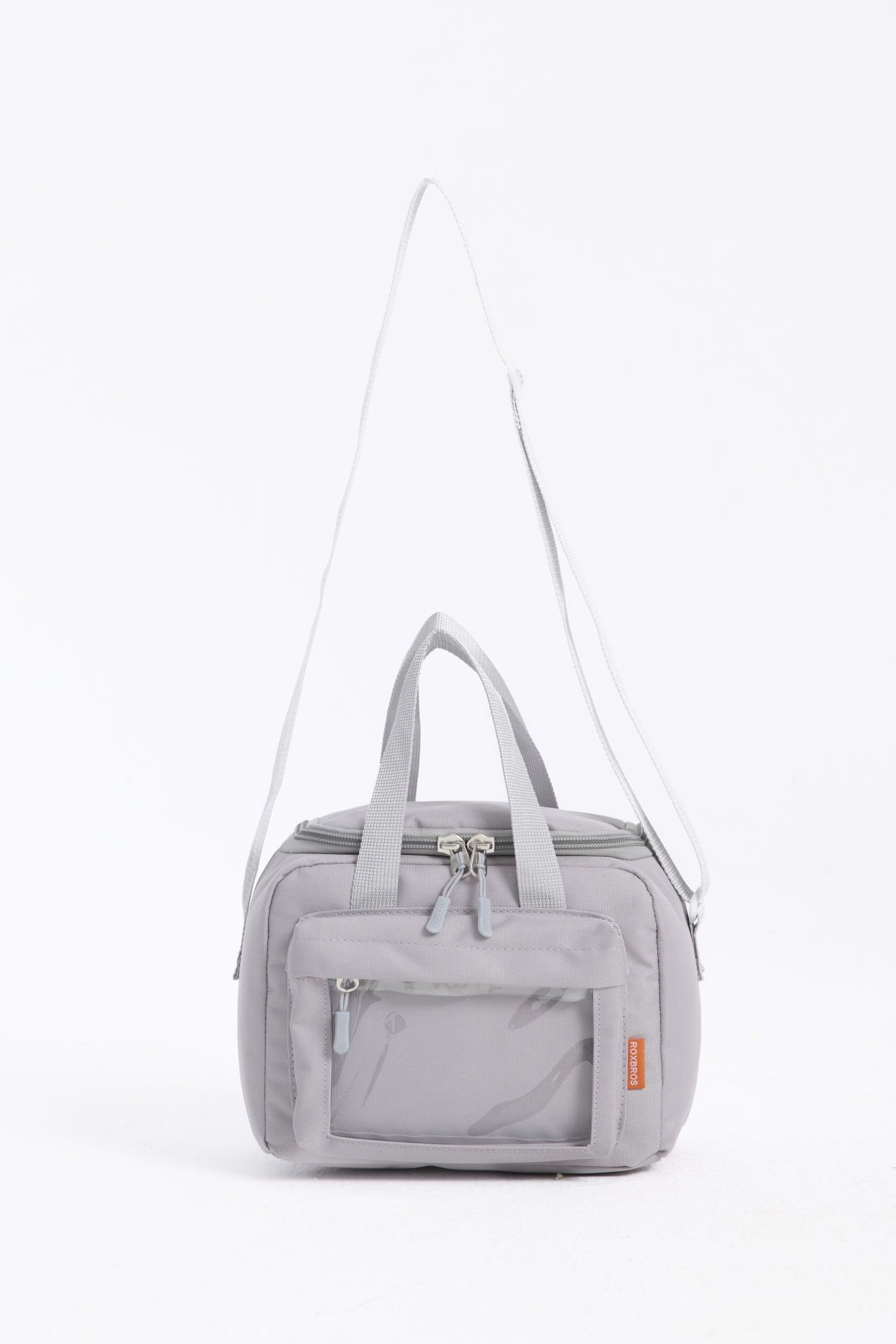 Roxbros Kore Kawaii Tarzı Isı Yalıtımlı Beslenme Çantası, Kız Çocuk & Erkek Çocuk Termal Lunch Bag (GRI)