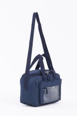 Roxbros Kore Kawaii Tarzı Isı Yalıtımlı Beslenme Çantası, Kız Çocuk & Erkek Çocuk Termal Lunch Bag (LACIVERT)