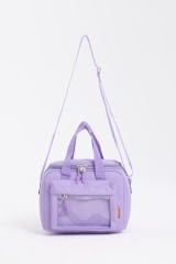 Roxbros Kore Kawaii Tarzı Isı Yalıtımlı Beslenme Çantası, Kız Çocuk & Erkek Çocuk Termal Lunch Bag (LILA)