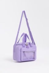 Roxbros Kore Kawaii Tarzı Isı Yalıtımlı Beslenme Çantası, Kız Çocuk & Erkek Çocuk Termal Lunch Bag (LILA)